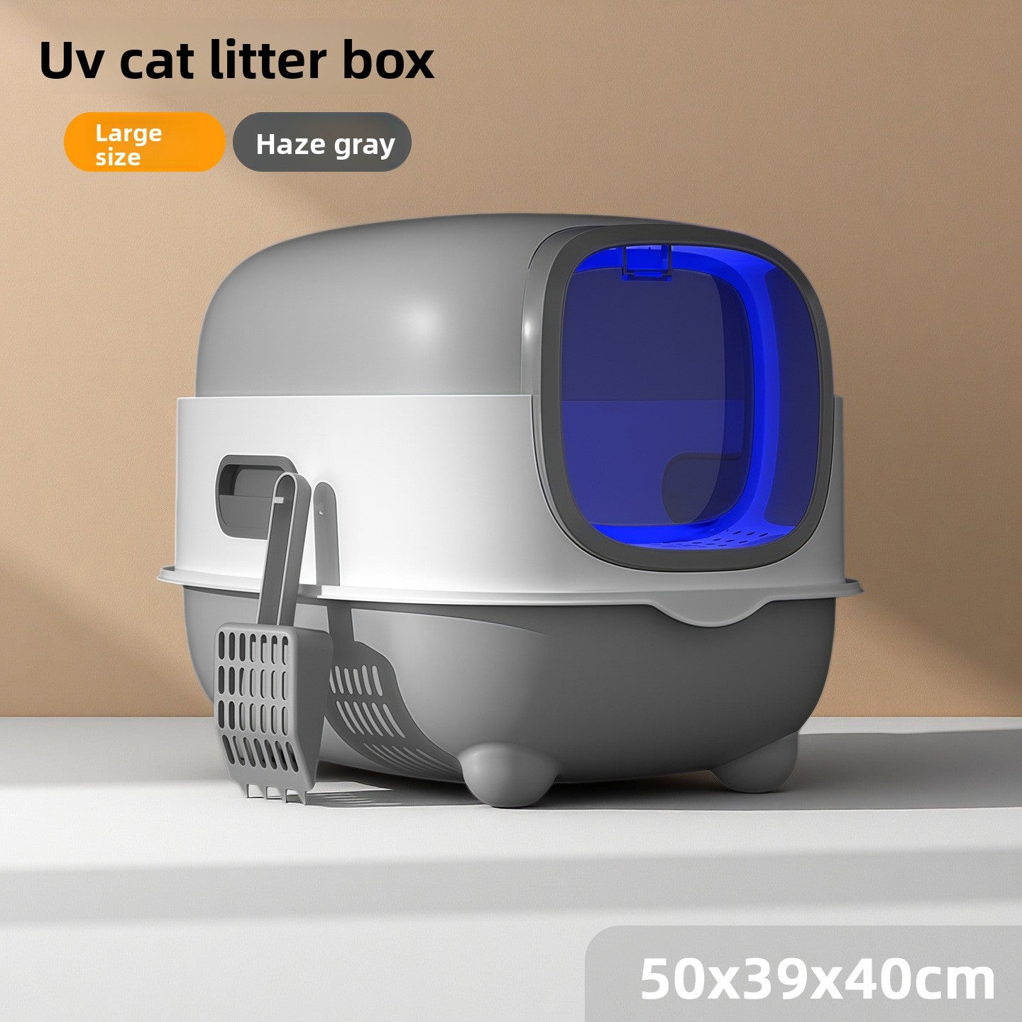 PetSharp FreshGuard? Enclosed Cat Litter Box with UV Odour Control
