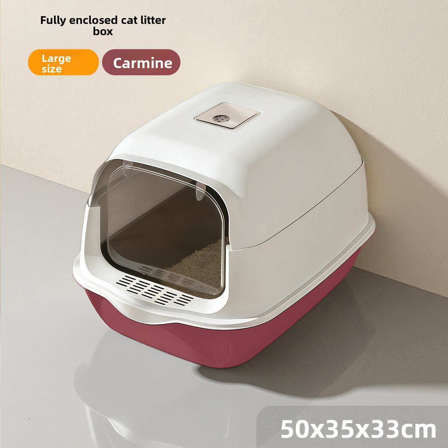 PetSharp FreshGuard? Enclosed Cat Litter Box with UV Odour Control