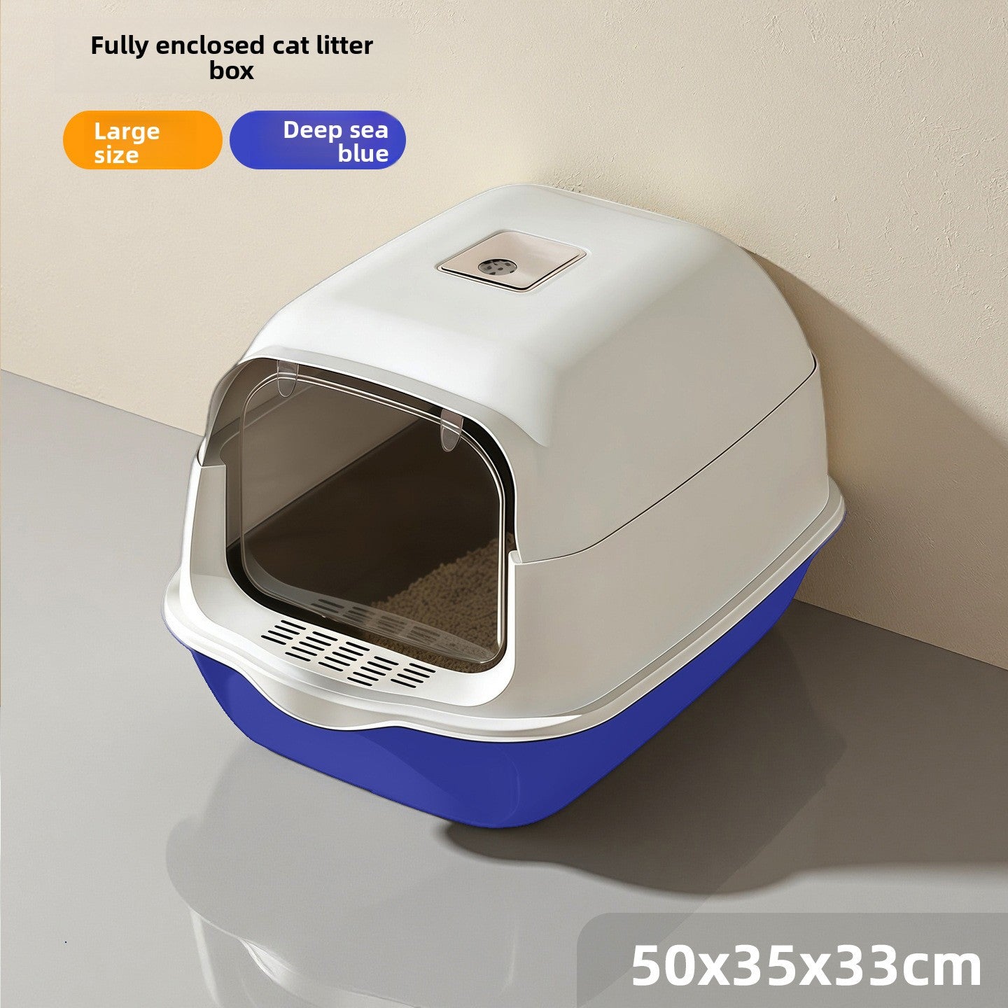 PetSharp FreshGuard? Enclosed Cat Litter Box with UV Odour Control