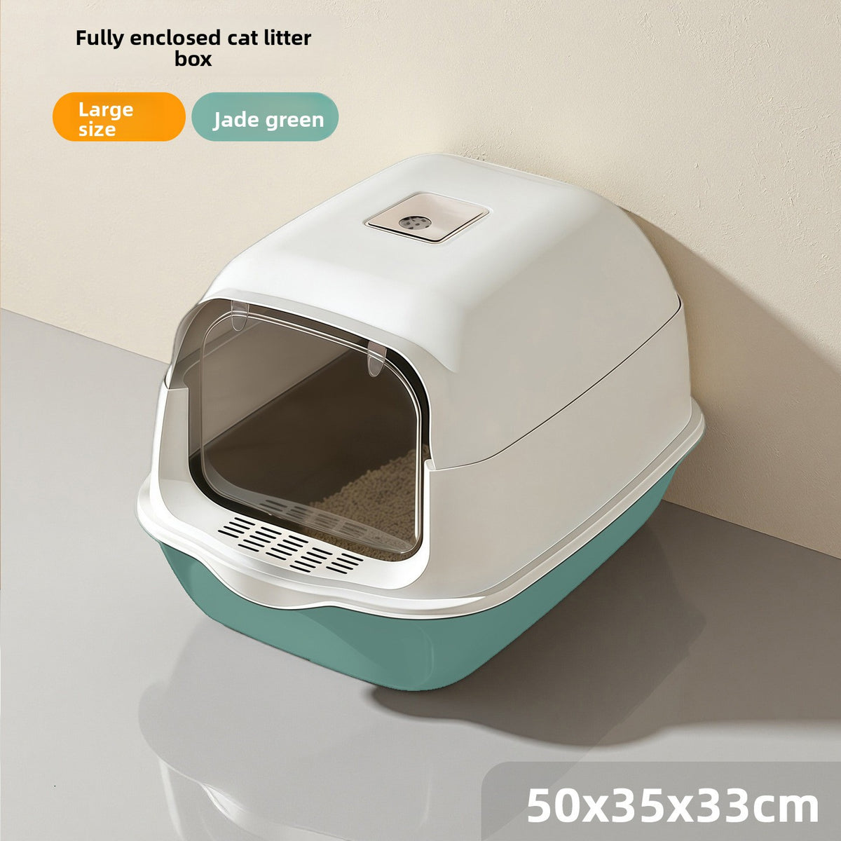 PetSharp FreshGuard? Enclosed Cat Litter Box with UV Odour Control