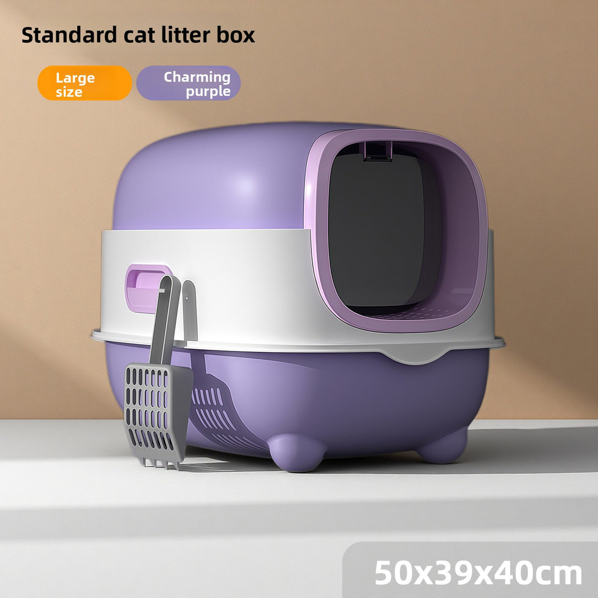 PetSharp FreshGuard? Enclosed Cat Litter Box with UV Odour Control